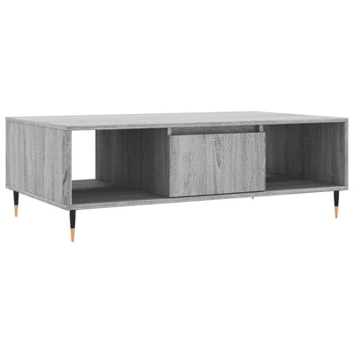 Sohvapöytä harmaa Sonoma 104x60x35 cm tekninen puu