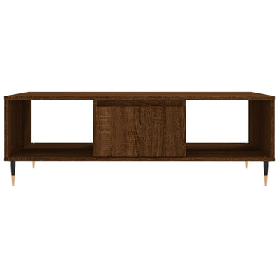 Sohvapöytä ruskea tammi 104x60x35 cm tekninen puu