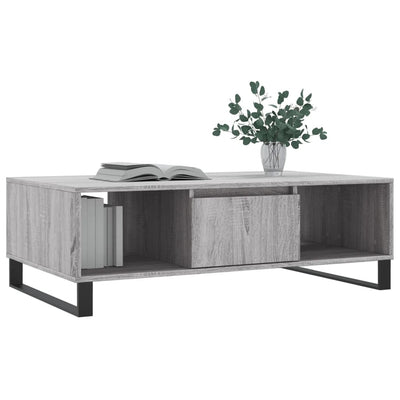Sohvapöytä harmaa Sonoma 104x60x35 cm tekninen puu