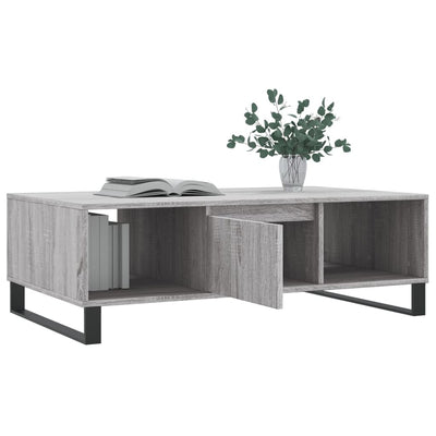 Sohvapöytä harmaa Sonoma 104x60x35 cm tekninen puu