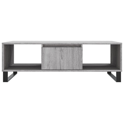 Sohvapöytä harmaa Sonoma 104x60x35 cm tekninen puu