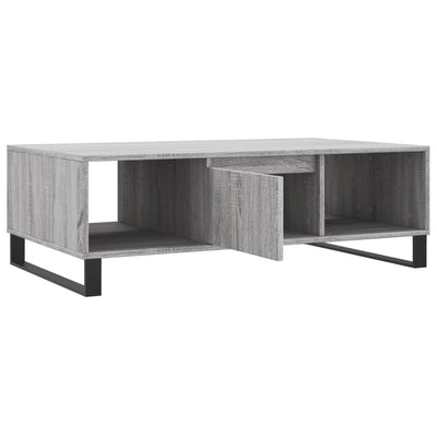 Sohvapöytä harmaa Sonoma 104x60x35 cm tekninen puu