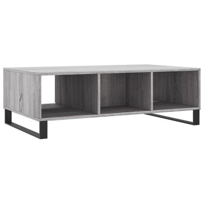 Sohvapöytä harmaa Sonoma 104x60x35 cm tekninen puu