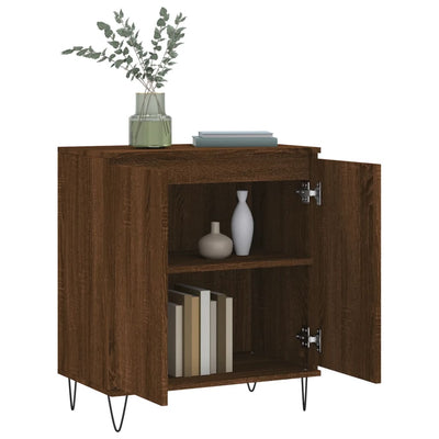 Senkki ruskea tammi 60x35x70 cm tekninen puu