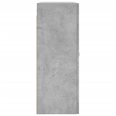 Seinäkiinnitettävä kaappi betoninharmaa 69,5x34x90 cm