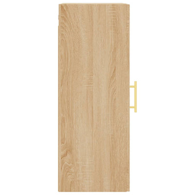 Seinäkiinnitettävä kaappi Sonoma-tammi 34,5x34x90 cm