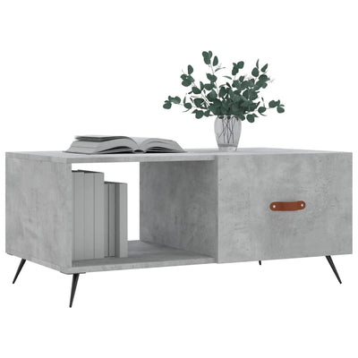 Sohvapöytä betoninharmaa 90x50x40 cm tekninen puu