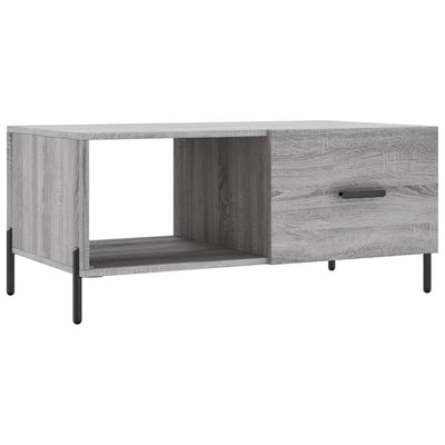 Sohvapöytä harmaa Sonoma 90x50x40 cm tekninen puu