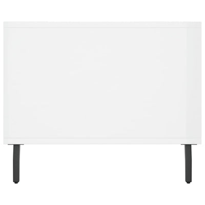 Valkoinen sohvapöytä Adonican 90x50x40cm (korkeakiilto, puinen)