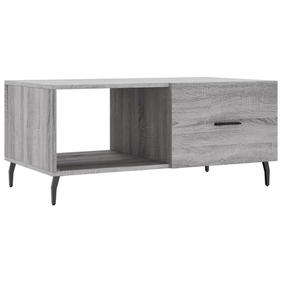 Sohvapöytä harmaa Sonoma 90x50x40 cm tekninen puu
