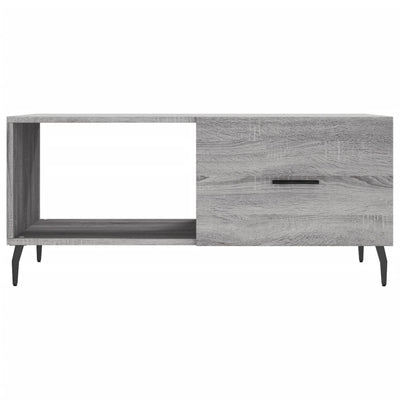 Sohvapöytä harmaa Sonoma 90x50x40 cm tekninen puu