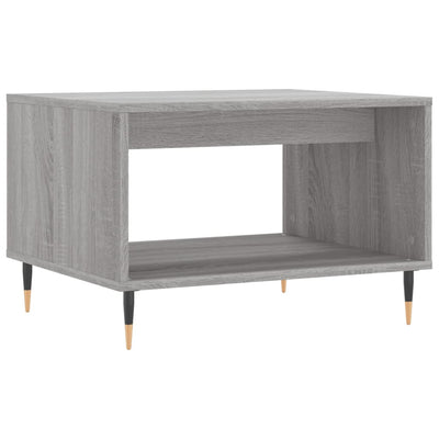 Sohvapöytä harmaa Sonoma 60x50x40 cm tekninen puu