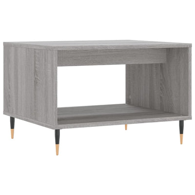 Sohvapöytä harmaa Sonoma 60x50x40 cm tekninen puu