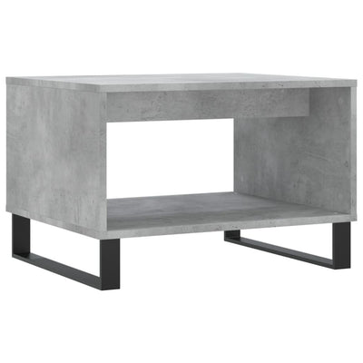Sohvapöytä betoninharmaa 60x50x40 cm tekninen puu