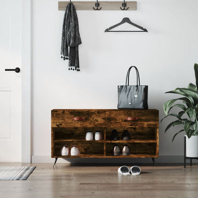 Kenkäpenkki savutammi 102x35x55 cm tekninen puu