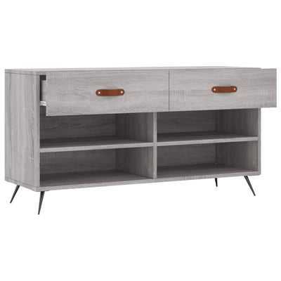 Kenkäpenkki harmaa Sonoma 102x35x55 cm tekninen puu