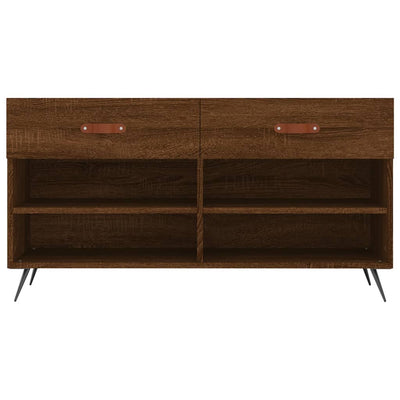 Kenkäpenkki ruskea tammi 102x35x55 cm tekninen puu