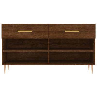 Kenkäpenkki ruskea tammi 102x35x55 cm tekninen puu