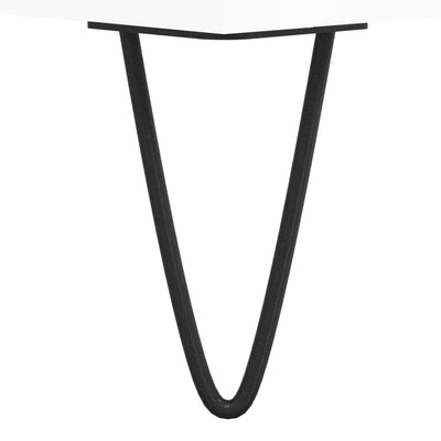 Valkoinen kenkäkaappi Berende 102x35x55cm (korkeakiilto, puinen)