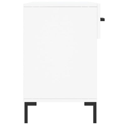 Kenkäpenkki valkoinen 102x35x55 cm tekninen puu