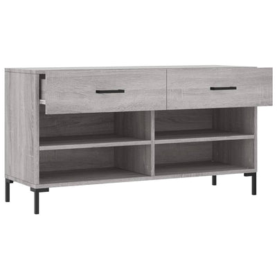 Kenkäpenkki harmaa Sonoma 102x35x55 cm tekninen puu