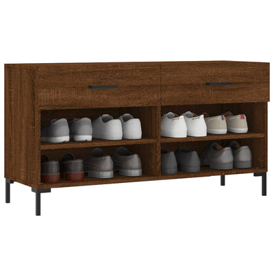 Kenkäpenkki ruskea tammi 102x35x55 cm tekninen puu
