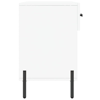 Kenkäpenkki valkoinen 102x35x55 cm tekninen puu