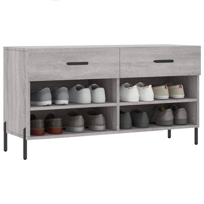 Kenkäpenkki harmaa Sonoma 102x35x55 cm tekninen puu