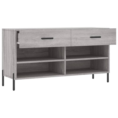 Kenkäpenkki harmaa Sonoma 102x35x55 cm tekninen puu
