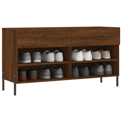 Kenkäpenkki ruskea tammi 102x35x55 cm tekninen puu