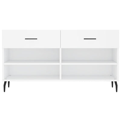 Valkoinen kenkäpenkki Captelina 102x35x55cm (puinen)