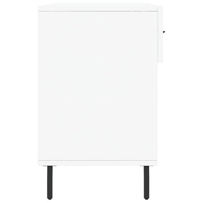 Valkoinen kenkäpenkki Captelina 102x35x55cm (puinen)