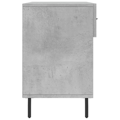 Kenkäpenkki betoninharmaa 102x35x55 cm tekninen puu