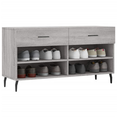 Kenkäpenkki harmaa Sonoma 102x35x55 cm tekninen puu