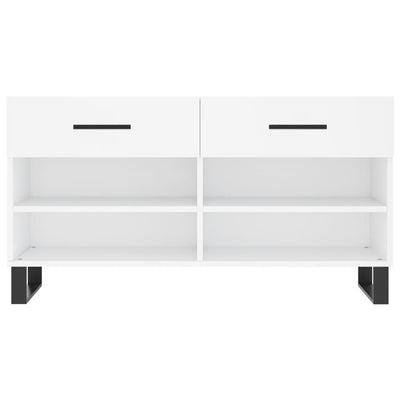 Valkoinen kenkäpenkki Gehan 102x35x55cm (puinen)