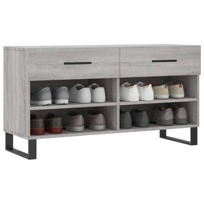 Kenkäpenkki harmaa Sonoma 102x35x55 cm tekninen puu