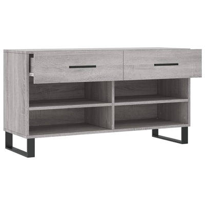 Kenkäpenkki harmaa Sonoma 102x35x55 cm tekninen puu