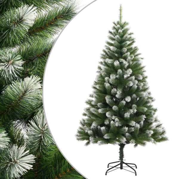 Tekojoulukuusi saranoilla ja lumihuurteella 150 cm