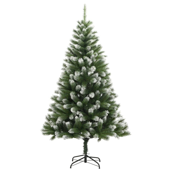 Tekojoulukuusi saranoilla ja lumihuurteella 150 cm