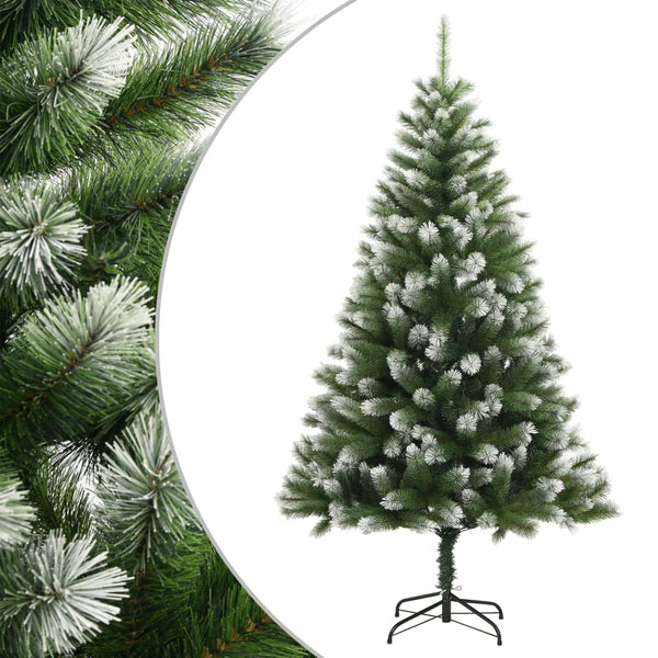 Tekojoulukuusi saranoilla ja lumihuurteella Liiana 240cm