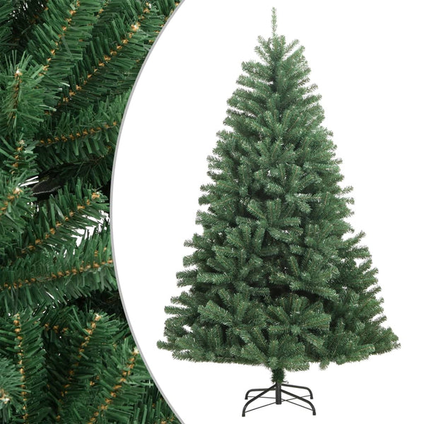 Tekojoulukuusi saranoilla ja jalustalla vihreä 240 cm