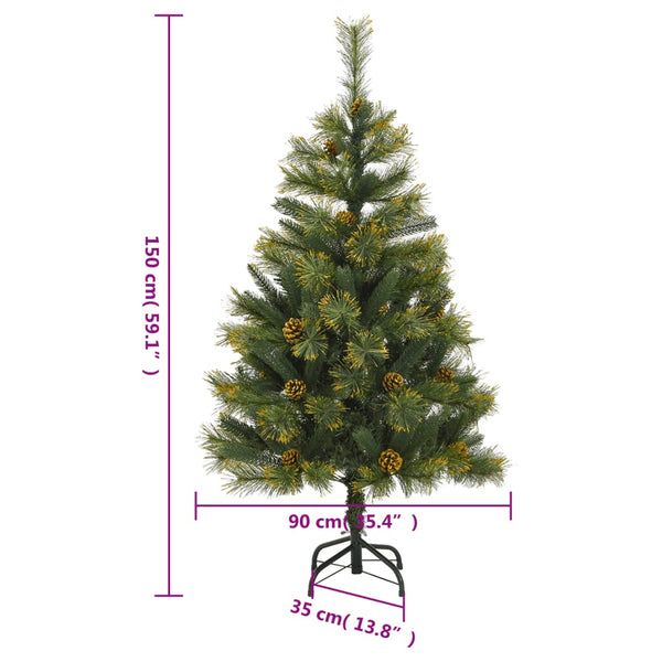 Tekojoulukuusi saranoilla ja kävyillä Talinga 150cm