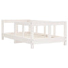 Valkoinen lasten sängynrunko Culda 70x140cm (mänty)