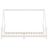 Valkoinen lasten sängynrunko Jacki 90x200cm (mänty)