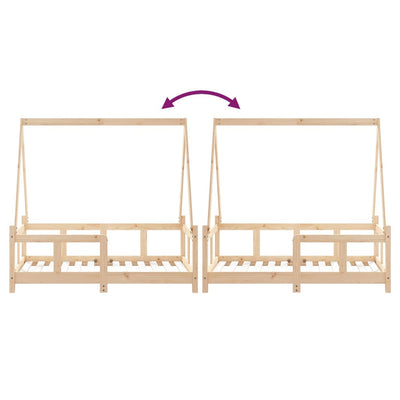Lasten sängynrunko Jacki 70x140cm (mänty)