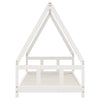 Valkoinen lasten sängynrunko Jacki 90x190cm (mänty)