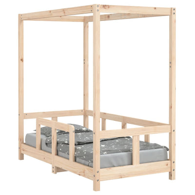 Lasten sängynrunko 70x140 cm täysi mänty