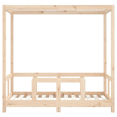Lasten sängynrunko 70x140 cm täysi mänty