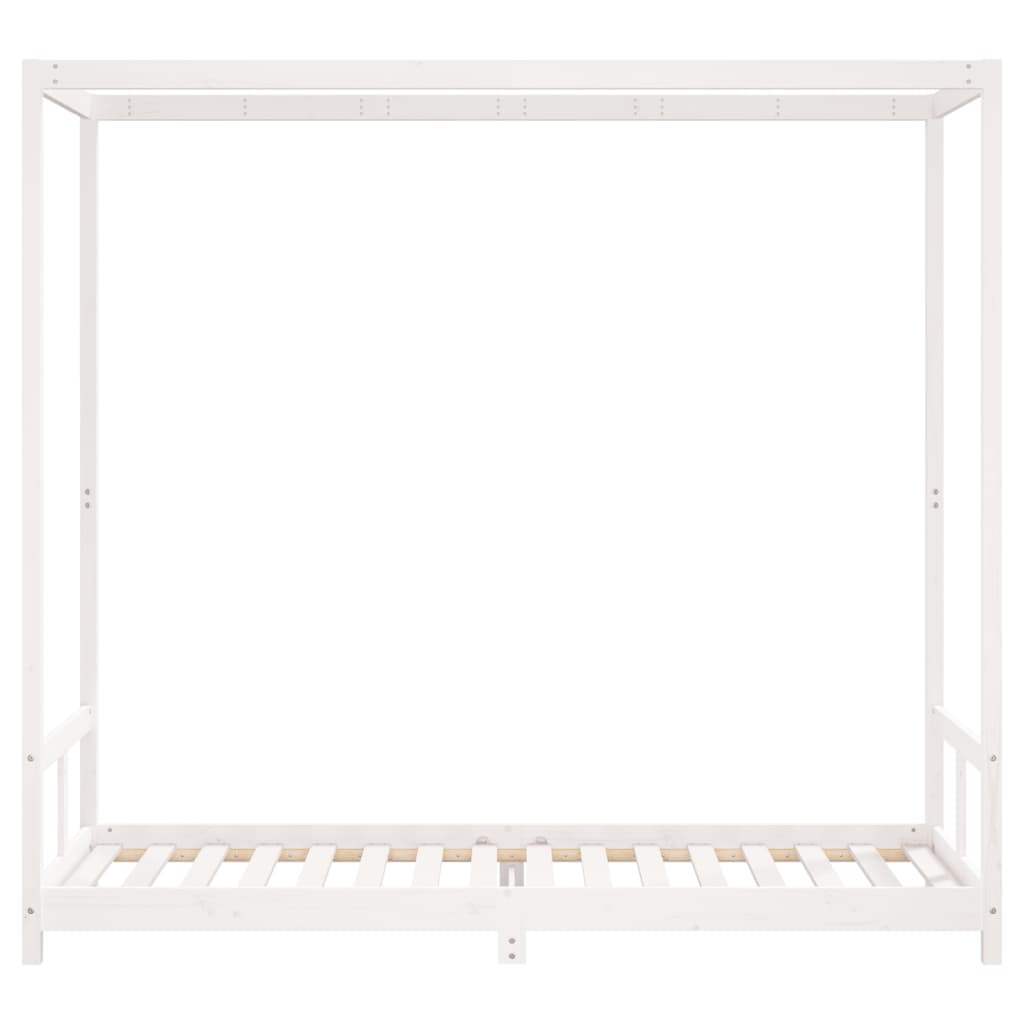 Valkoinen lasten sängynrunko Manolin 80x200cm (mänty)