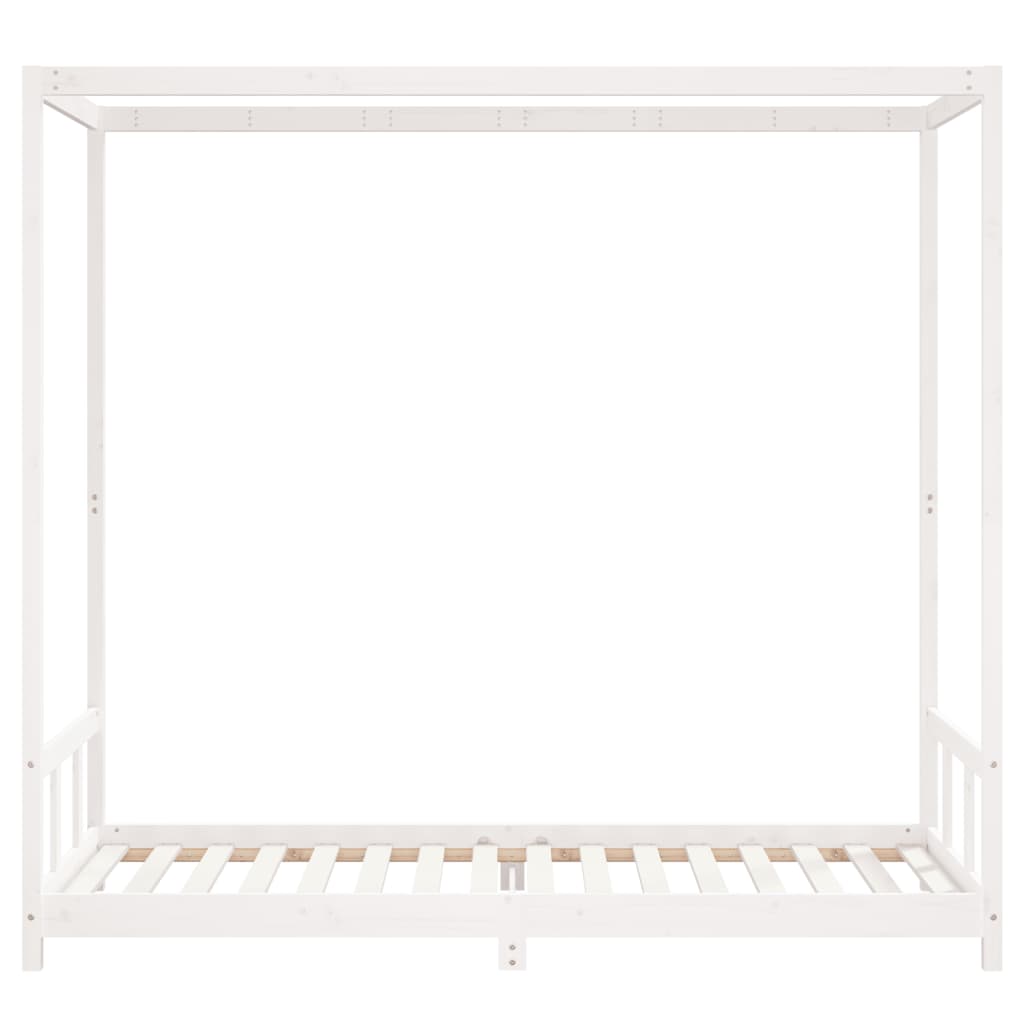 Valkoinen lasten sängynrunko Manolin 90x200cm (mänty)